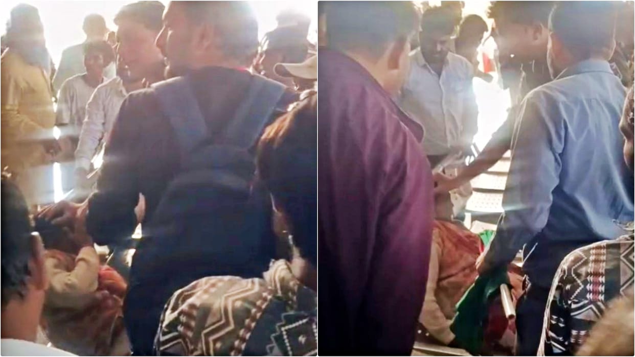 Baran News: Elderly woman falls on tracks while trying to board a moving train, RPF jawan saved her life