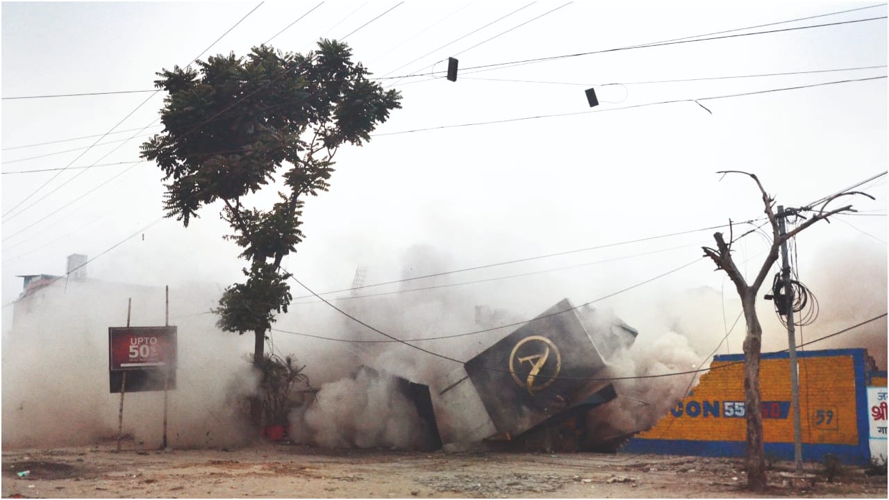 Arif illegal showroom demolished in two days in Bareilly