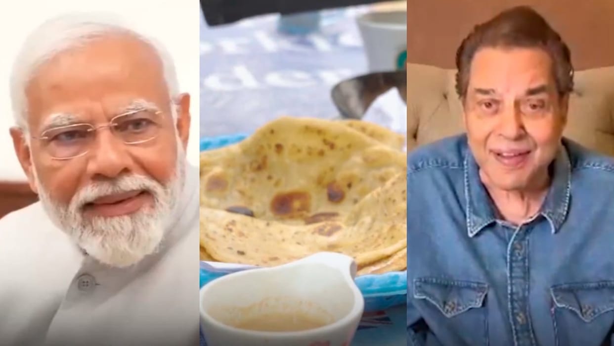 Actor Dharmendra memories with PM Modi friendship over paratha after He-Man demise video making emotional
