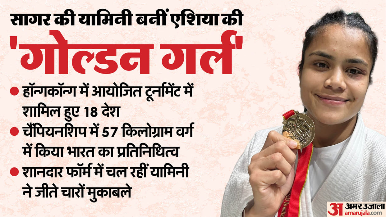 MP News: Sagar's Yamini won gold medal in Asian Judo Championship held in China