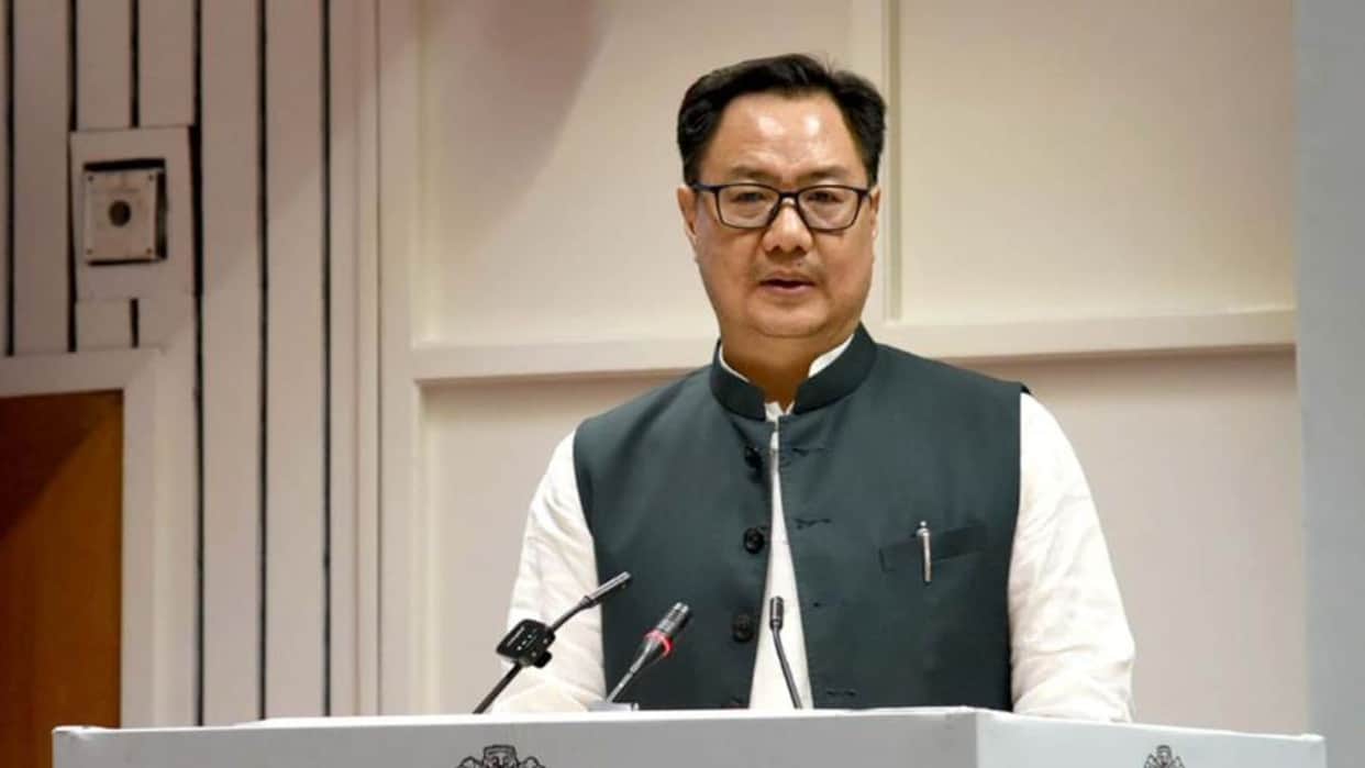 Union Parliamentary Affairs Minister Kiren Rijiju press conference after conclusion of Parliament Monsoon Sess
