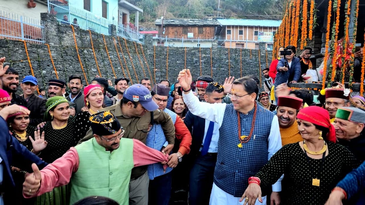 Dehradun News : CM Dhami reached Lakhamandal and Worshipped Lord Shiva