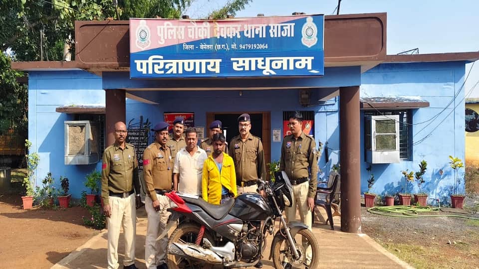 पुलिस की गिरफ्त में आरोपी