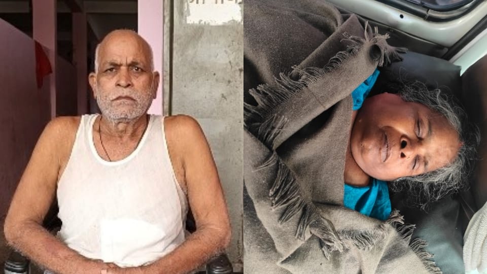 son refused to accept his mother dead body villagers buried her husband broke down in tears