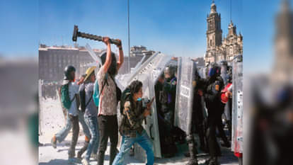 To build non-violent society people who are becoming violent all over world will have to adopt right means