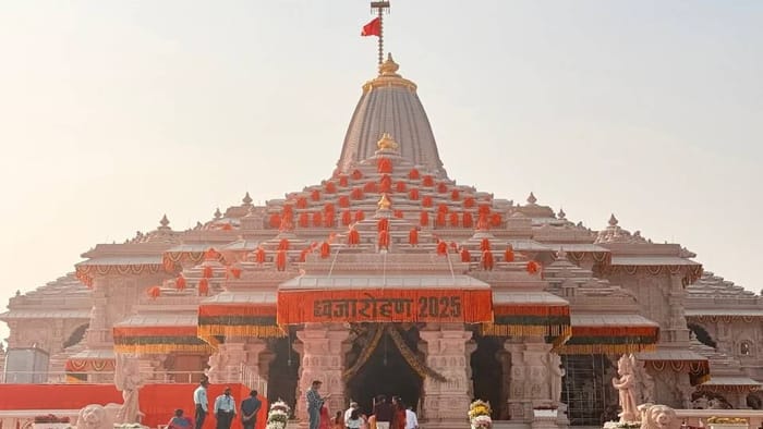 Acharya Mandal chanted 2.33 lakh mantras during flag hoisting ceremony at Ram Temple in ayodhya