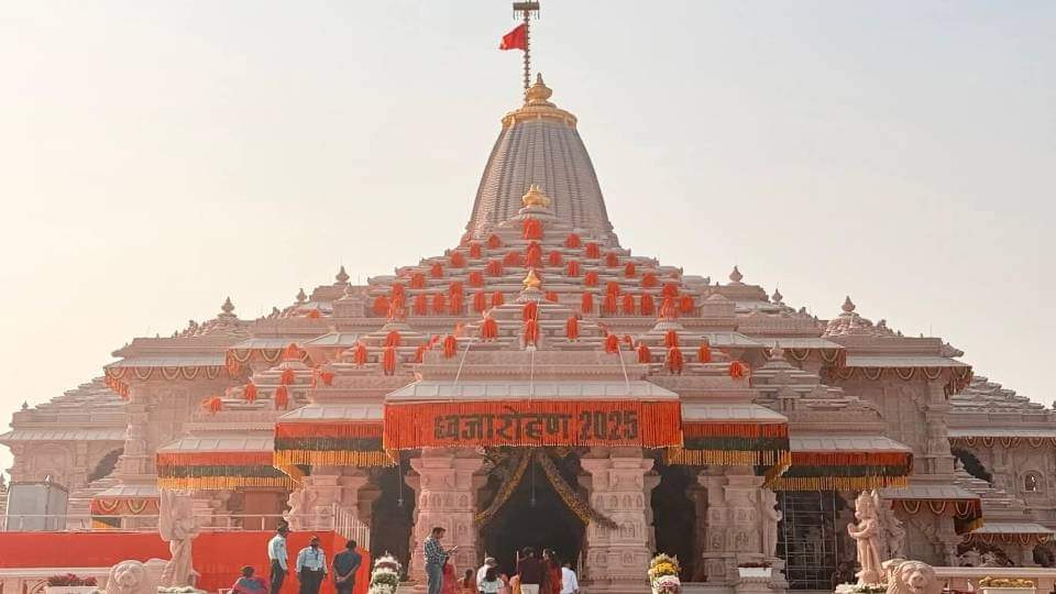 PM Modi to hoist saffron flag at Ram Temple during Abhijit Muhurta 'Om' inscribed on it schedule to be known