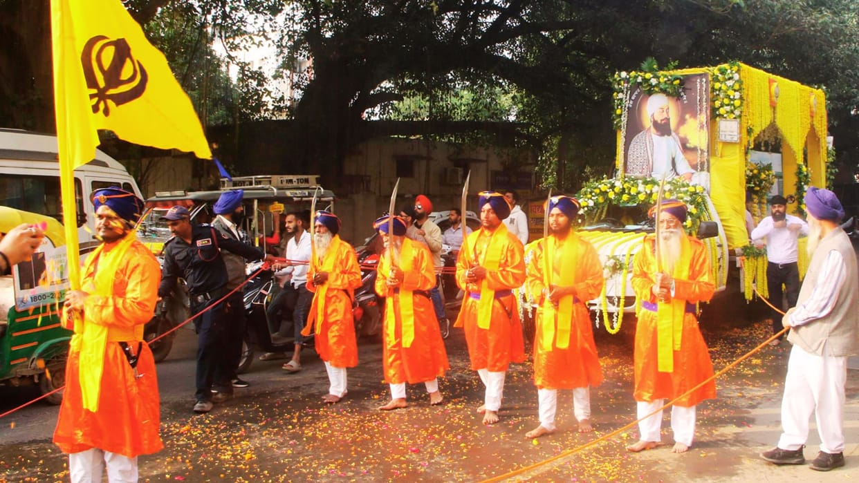 Guru Teg Bahadur Martyrdom Day After 41 years procession started from Jagatganj Gurudwara varanasi