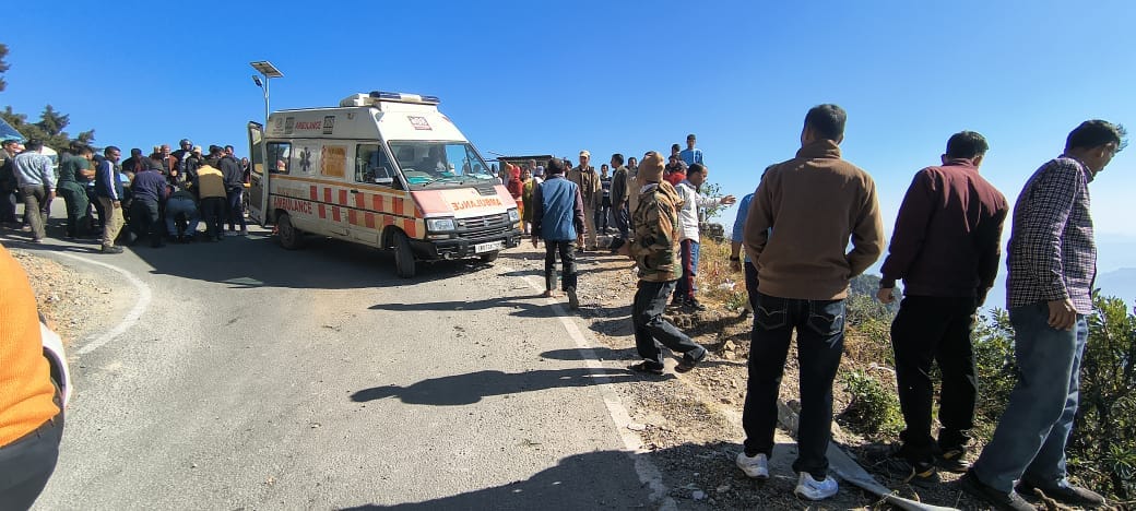 Tehri Accident Bus carrying devotees falls into ditch Returning after visiting Kunjapuri Mandir Photos