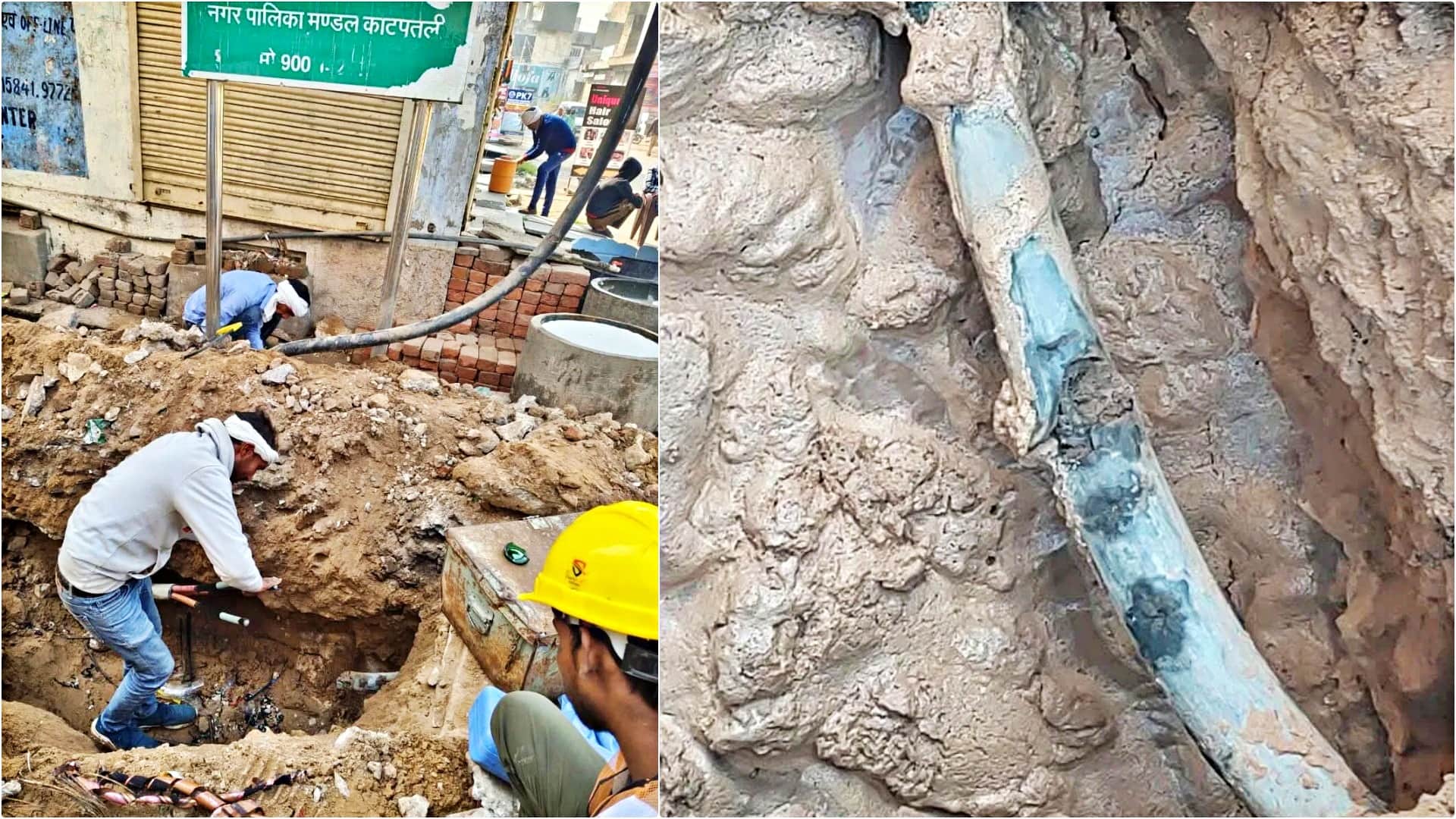सीवरेज कंपनी की लापरवाही से फटी 11 केवी केबल