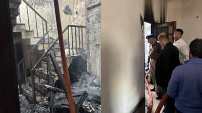 fire broke out at a judge residence in Bareilly