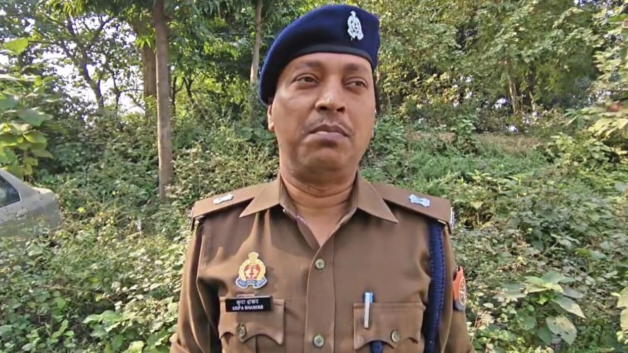 Tent businessman dead body found tied to bike in river in ballia