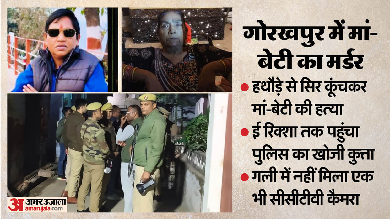 Mother and daughter murdered by smashing their heads with a hammer in Gorakhpur