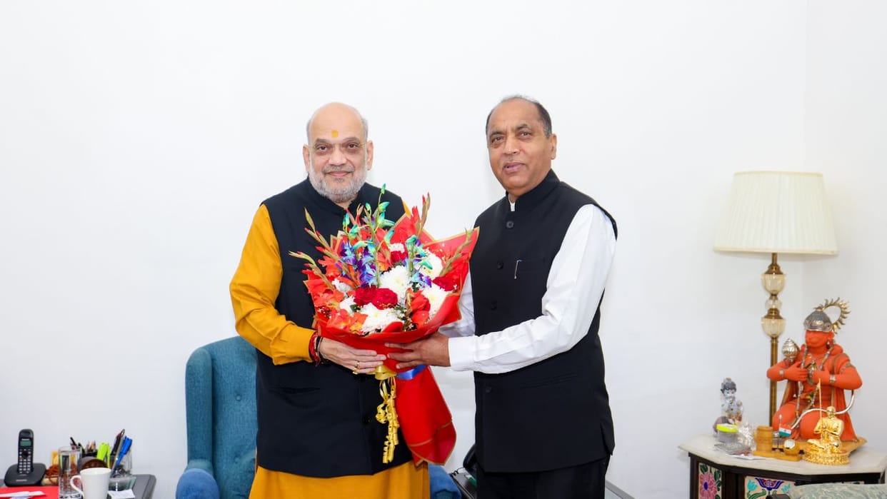 Jairam Thakur met amit Shah and Nadda apprised them of the state situation