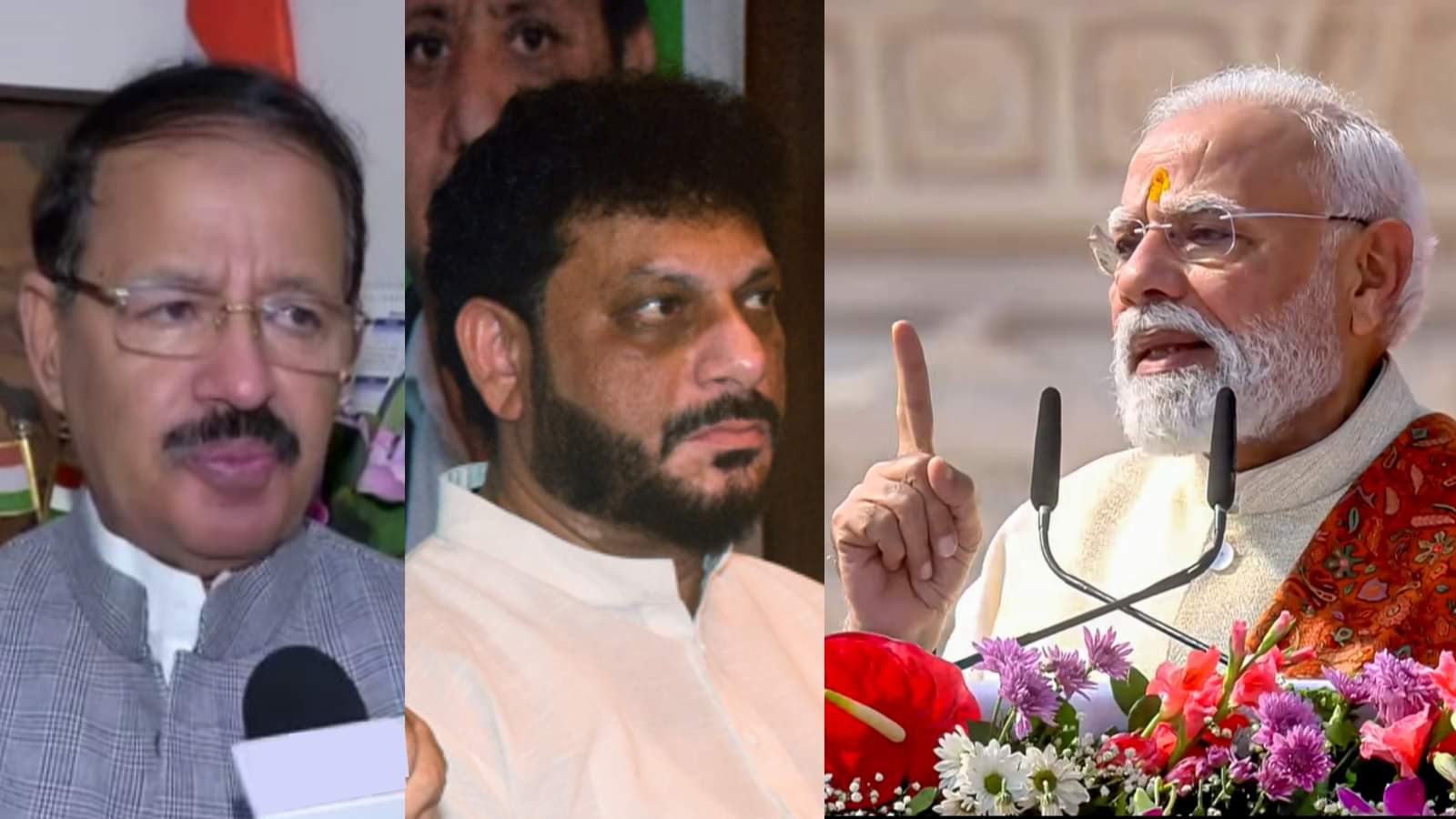 पीएम मोदी के धर्म ध्वज फहराने पर राजनीति