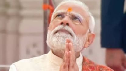 Watch the flag hoisting ceremony in one click: PM Modi arrives with clothes for Ram Lalla, crowds gather; Ayod