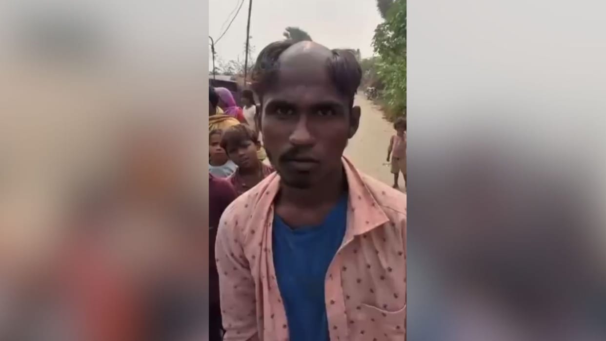 Bihar: The lover who came to meet the mother of three children was made to shave his moustache