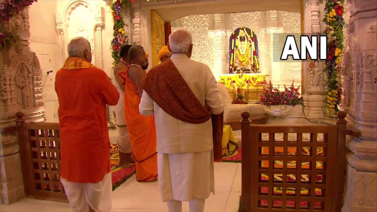 Ayodhya Ram Mandir Flag hoisting Photos: PM Modi, CM Yogi, Bhagwat Worship Ram Darbar, Maa Annapurna