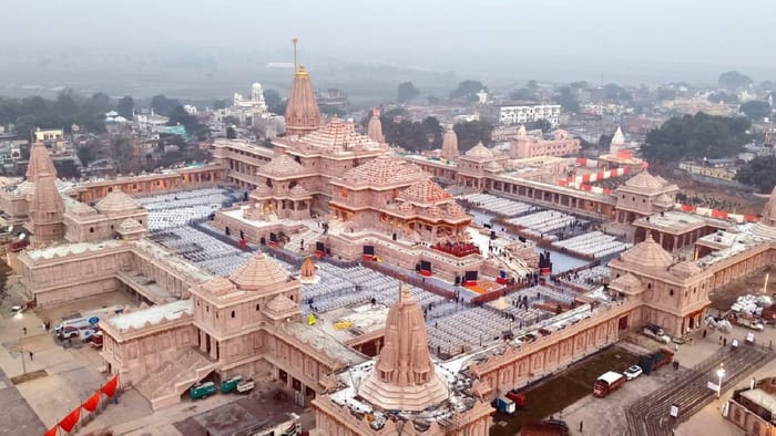 Ram Nagari hoisting ceremony grandeur of Ayodhya is reminiscent of the Treta Yuga