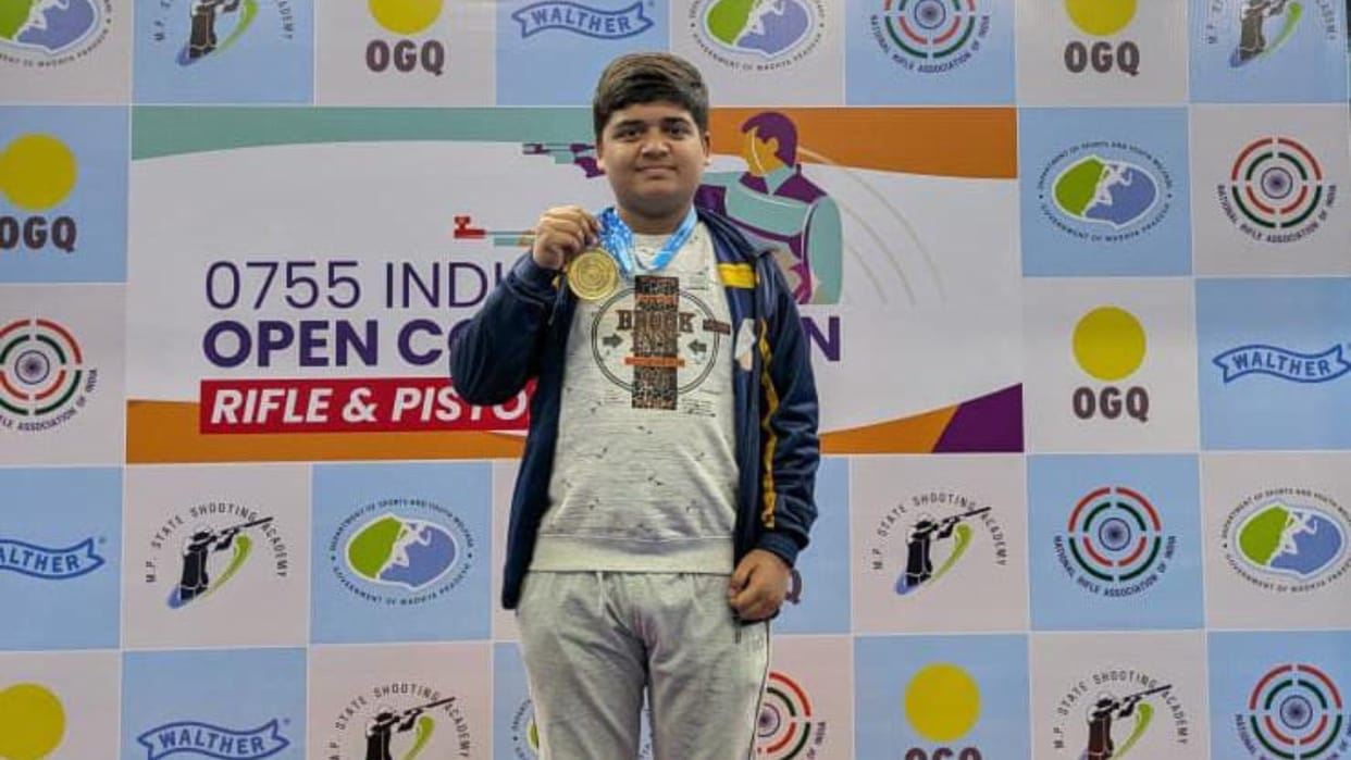 Bareilly 13-year-old Shaurya wins gold medal in National Shooting Championship