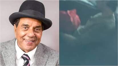 Sunny Deol Son Actor Karan seen carrying ashes of his late grandfather Dharmendra from Pawan Hans crematorium