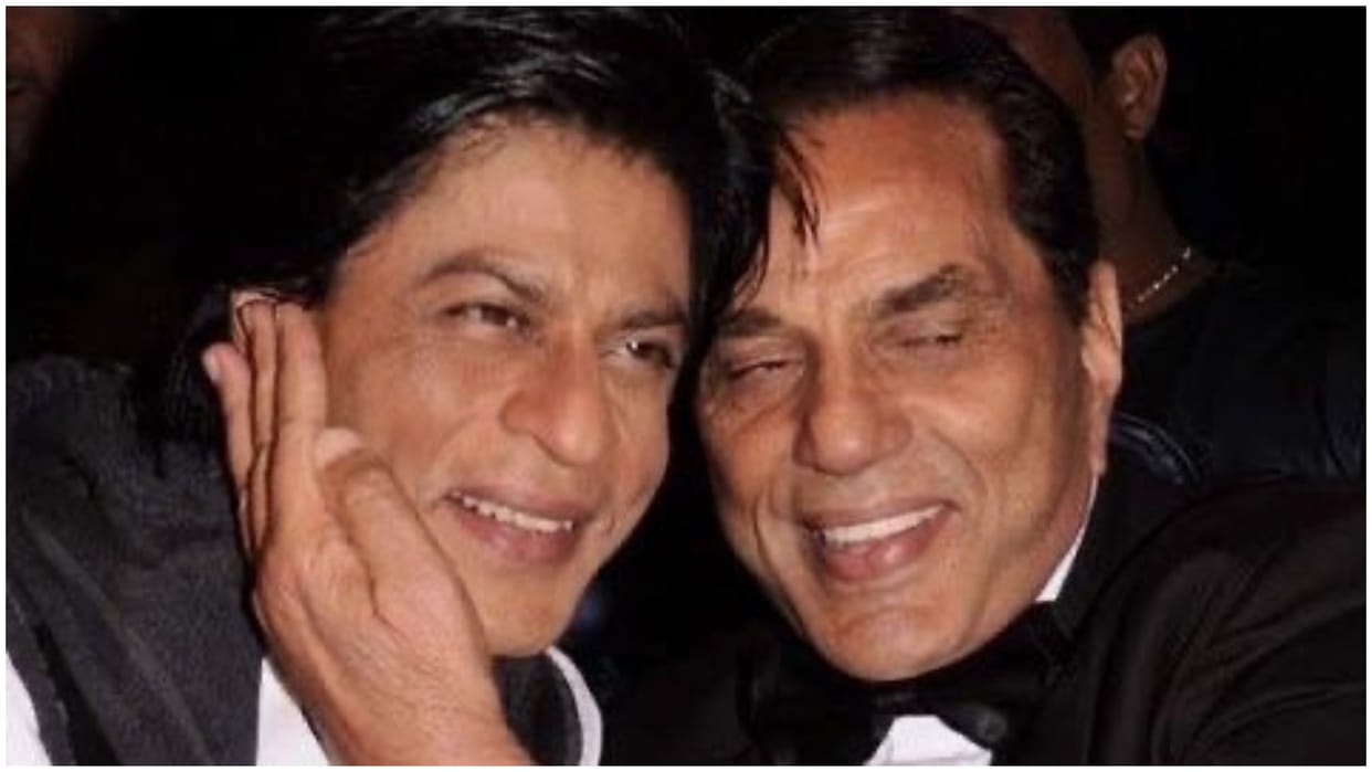 Shah rukh khan pays emotional tribute to dharmendra and he was like a father for him
