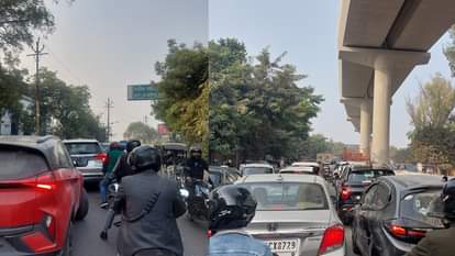 Traffic Month Massive Jams from MG Road to Highway Vehicles Stuck for Hours
