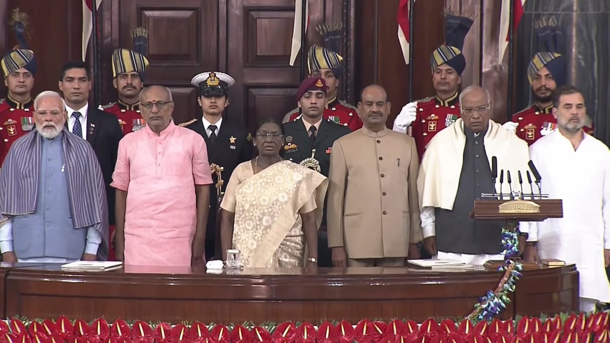 Constitution Day 2025 President Droupadi Murmu says it helps shed colonial mindset Om Birla CP Radhakrishnan