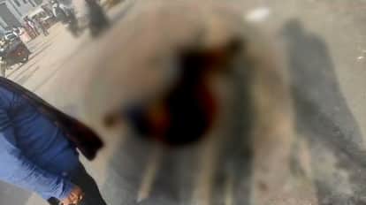 Kanpur Accident Horrific road accident near LML intersection truck hits bike two youths killed