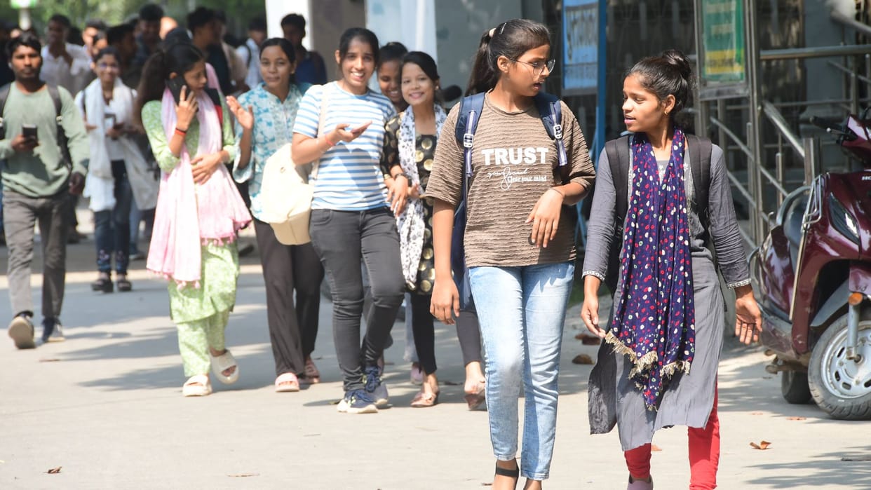 After 42 days, 40,000 students appear for even-semester exams centers in 120 colleges across five districts