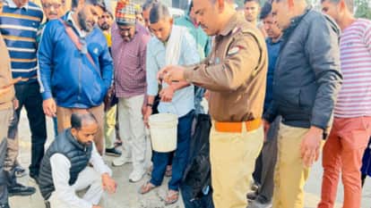 Meerut: Worker from Lakhimpur Kheeri  found dead floating in a drainage at Delhi road