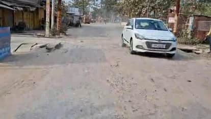 Lalitpur: Municipality Ward 13... dilapidated road, high tension line on rooftops