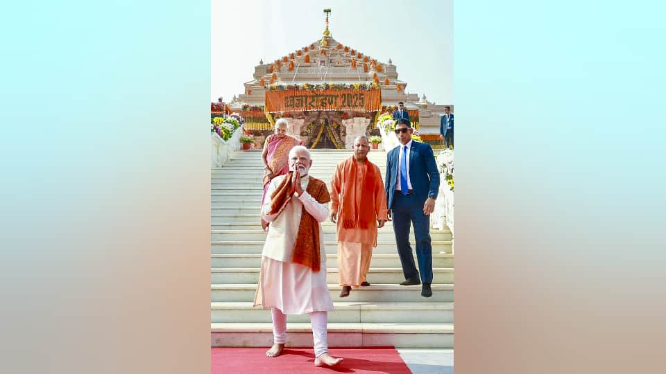 Ram Mandir Flag Hoisting Shri Ram Temple glorious journey from decision to consecration