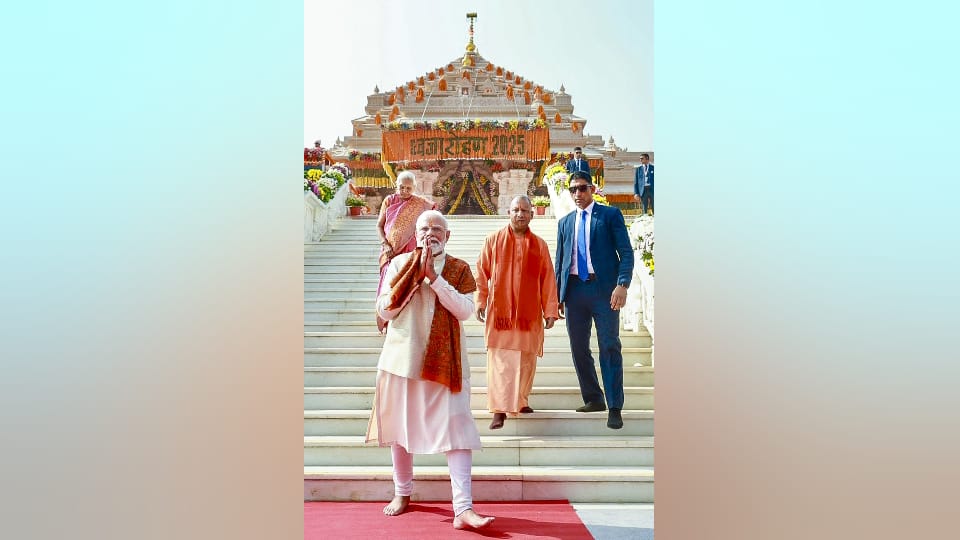 Ram Mandir Flag Hoisting Shri Ram Temple glorious journey from decision to consecration