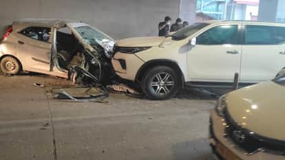 Bilaspur: Two cars collided near Tunnel No. 1 of the Kiratpur-Manali four-lane, driver died.