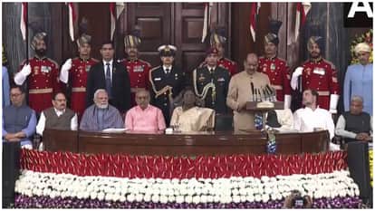 National Constitution Day Celebration President Ceremony Parliament Central Hall PM Modi minister participates