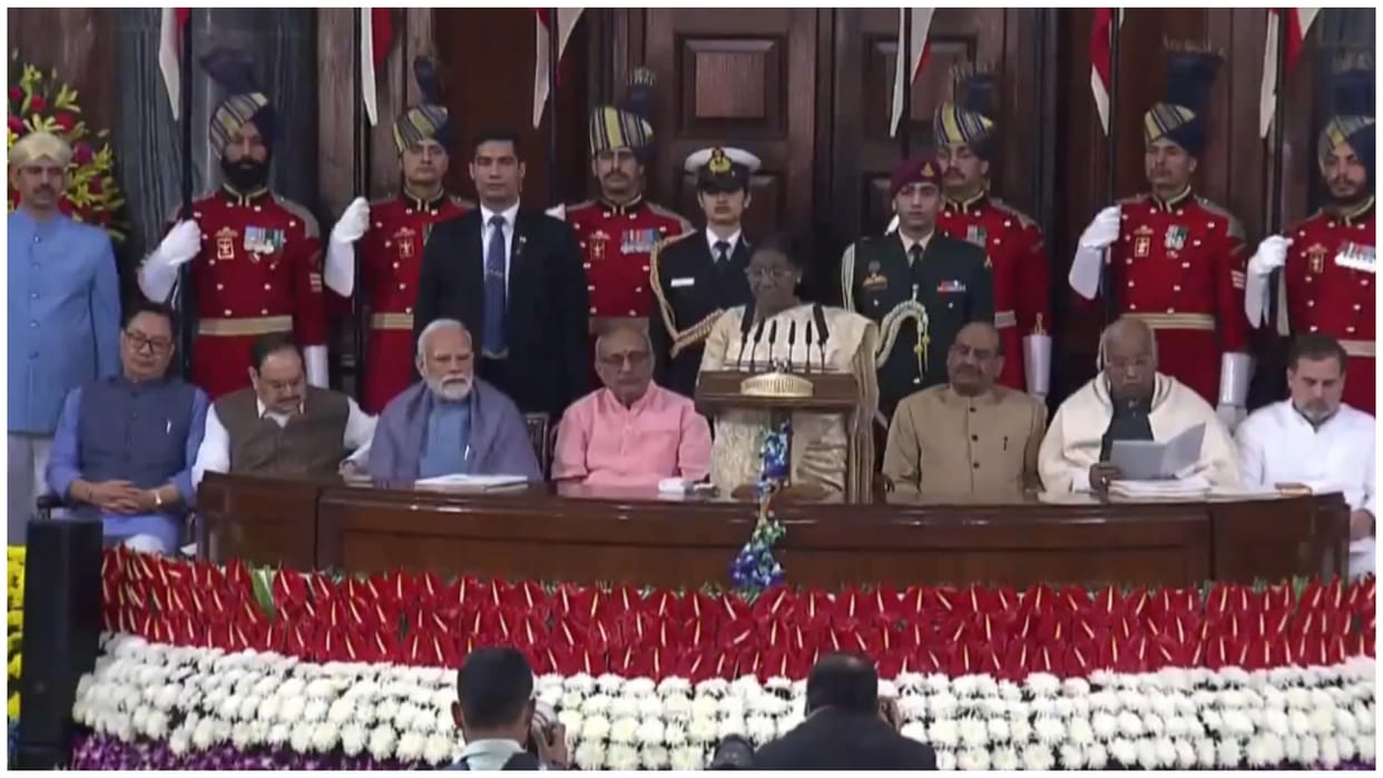 National Constitution Day Celebration President Ceremony Parliament Central Hall PM Modi minister participates