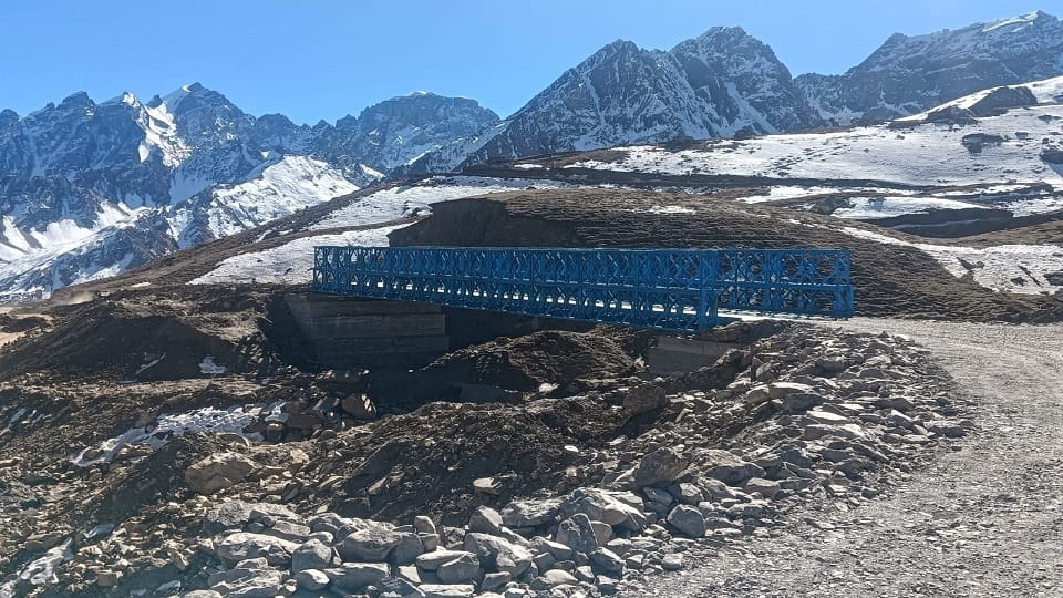 100-foot long Bailey bridge completed in six days in Adi Kailash