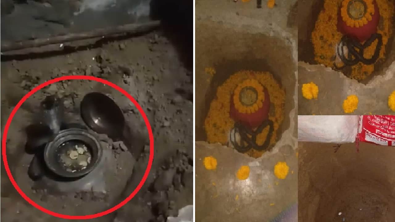 घर में दबा धन निकालने का झांसा देकर सात लाख ठगे