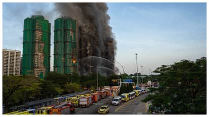 Hong Kong fire Death toll surpasse 100 thousands displaced people helping government responsibility questioned