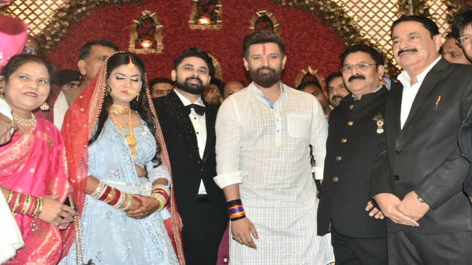 UP: Chirag Paswan reached Meerut, attended the reception of this leader's son