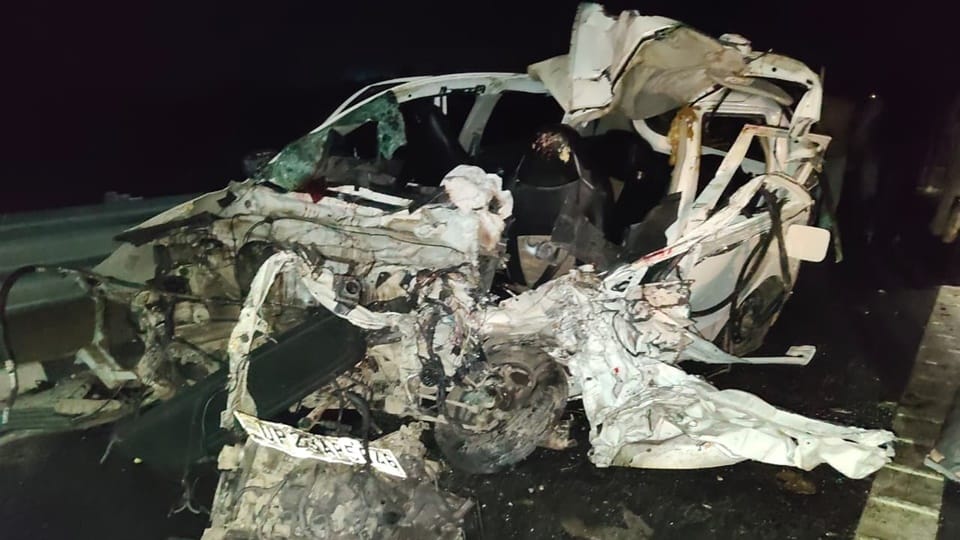 Sambhal accident: Four people died in car-pickup collision, many injured were taken hospital