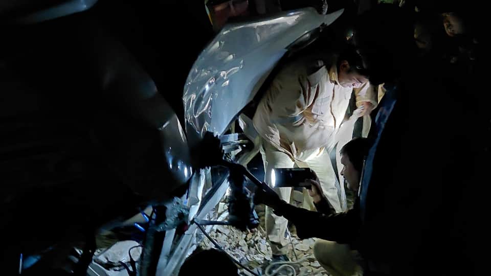 dumper fell from bridge onto train In barabanki train passenger described horror of accident