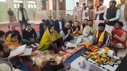 UP Deputy CM Brajesh Pathak Unveils Coffee Table Book on Neem Karori Baba at Birthplace