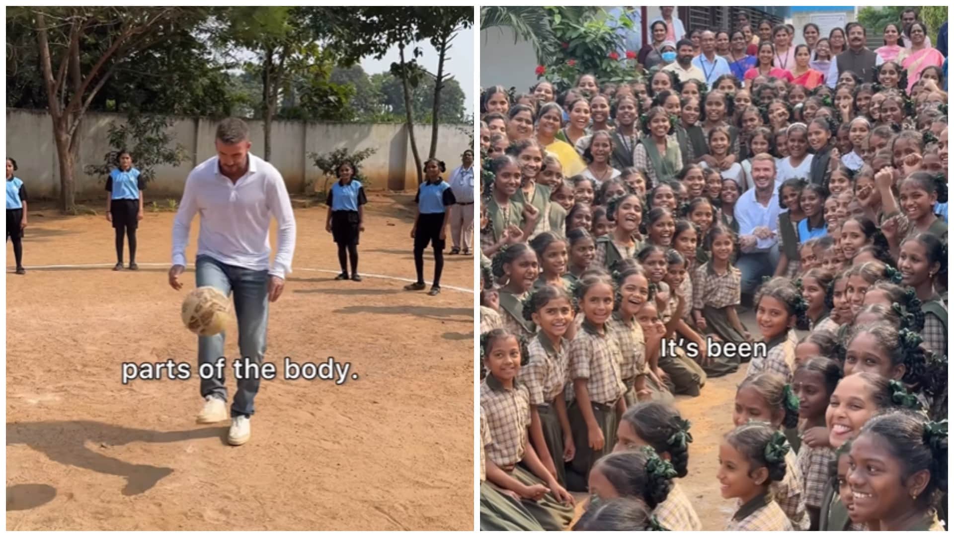 Legend David Beckham Visits India: Calls Traditional Welcome And Dal Ki Chaat ‘Unforgettable’, Plays Football