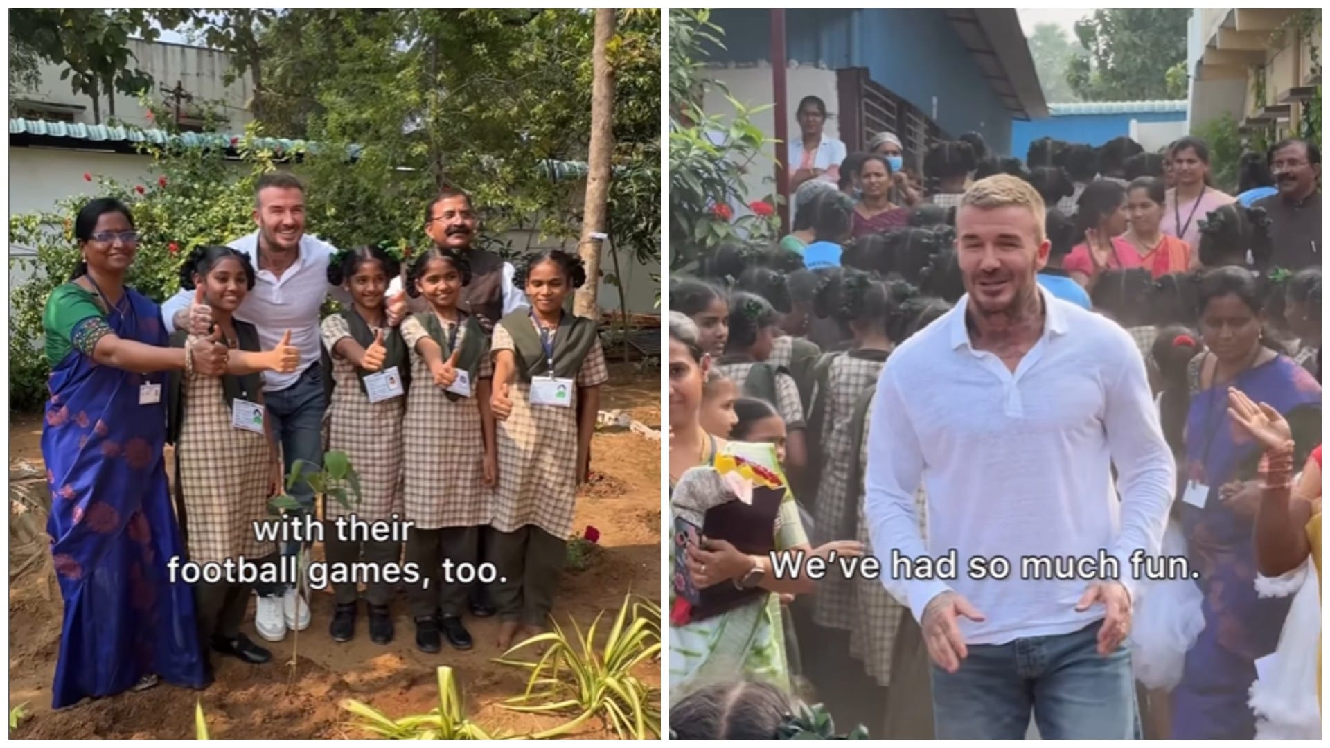David Beckham Goes Viral in Mumbai: Tricks Young Goalie, Scores and Apologises With Folded Hands