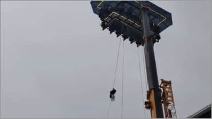 Kerala: Tourists were stranded at a private sky dining setup in Idukki, technical failure in crane, Rescue