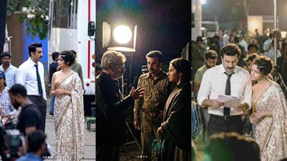 Ranbir Kapoor Vicky Kaushal in Air Force look photos leaked from Love And War sets