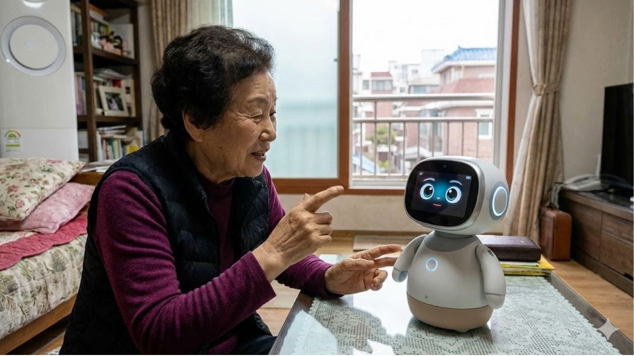 south korea ai robo doll helping grandmas to fight loneliness depression
