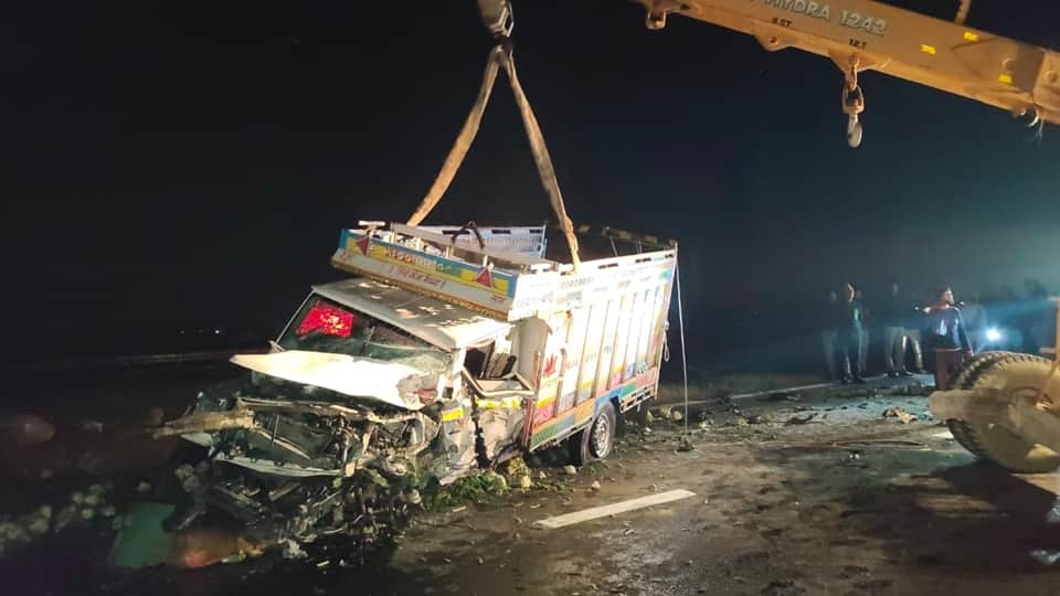 Six people died in a road accident in Sambhal